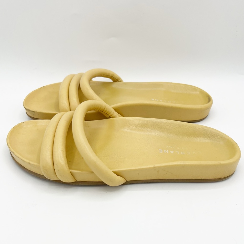 Everlane The Form Three-Strap Yellow Sandal Size 7 - Picture 4 of 11